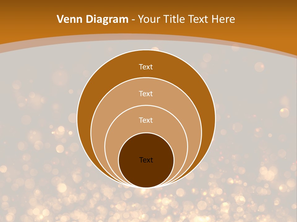 Golden Fire Winter PowerPoint Template