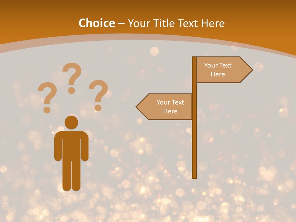 Golden Fire Winter PowerPoint Template