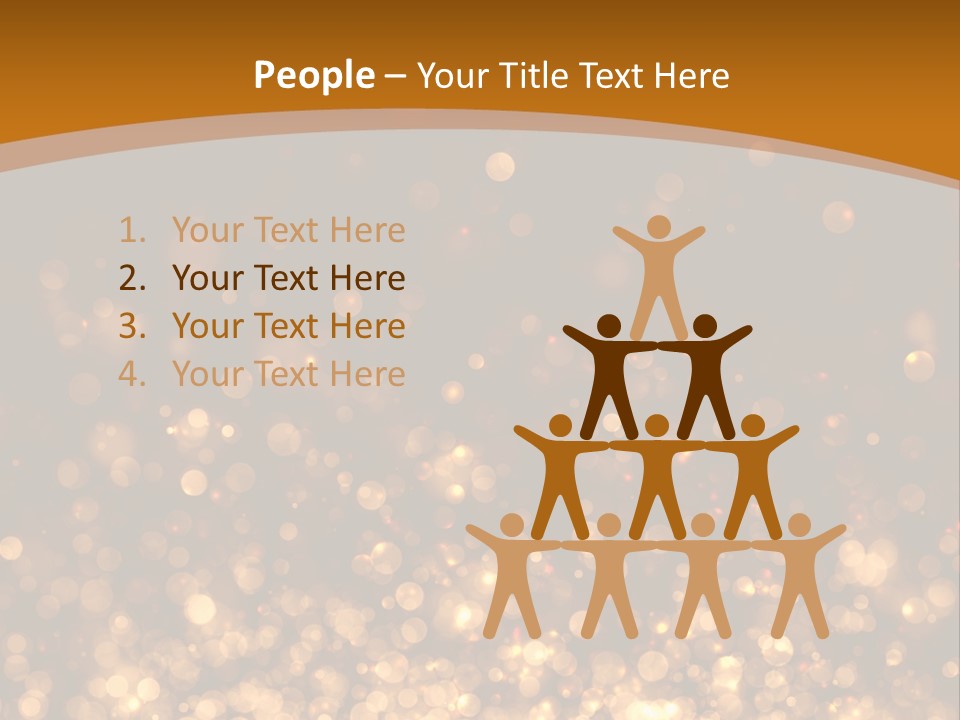 Golden Fire Winter PowerPoint Template