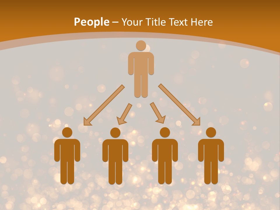 Golden Fire Winter PowerPoint Template