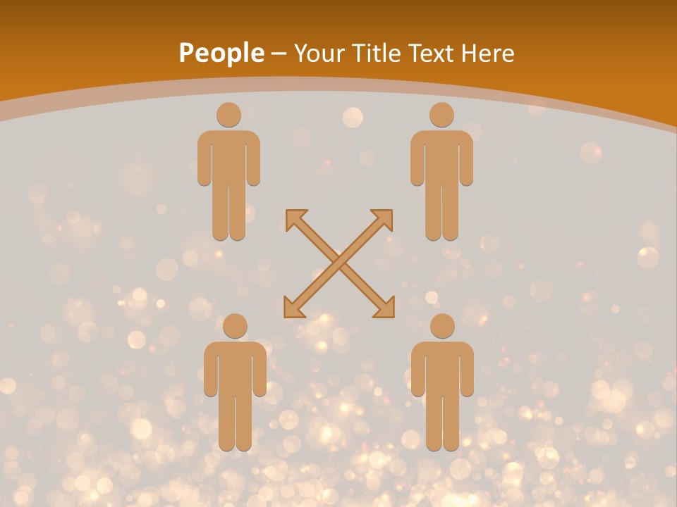 Golden Fire Winter PowerPoint Template