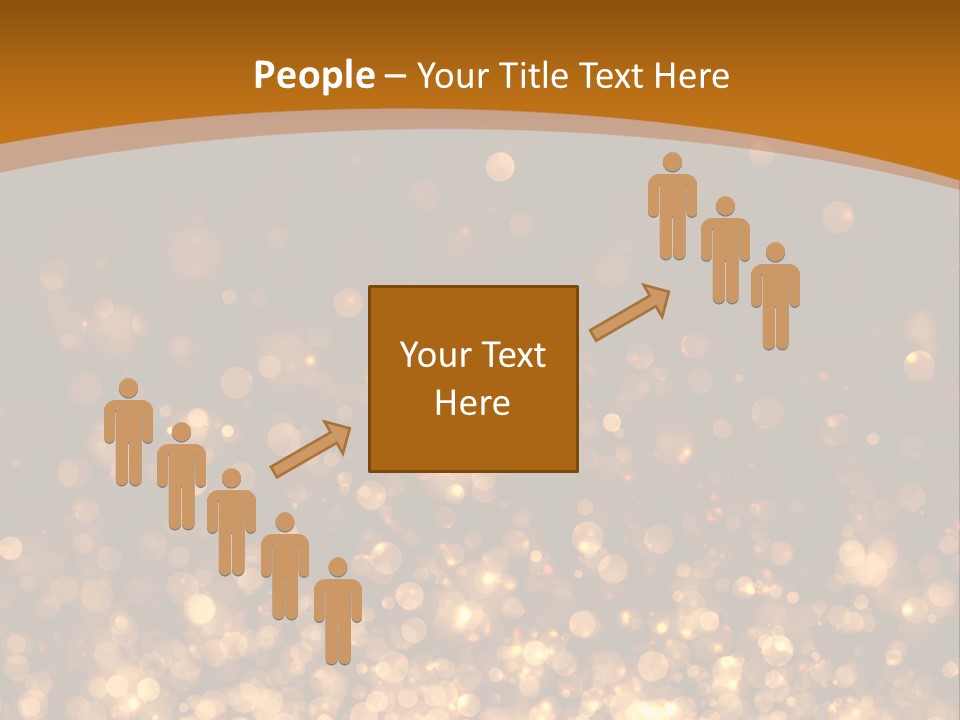 Golden Fire Winter PowerPoint Template