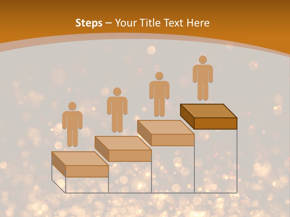 Golden Fire Winter PowerPoint Template