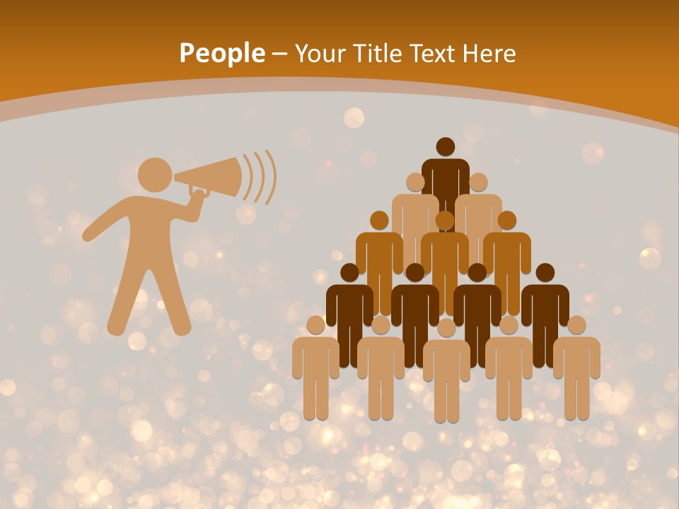 Golden Fire Winter PowerPoint Template