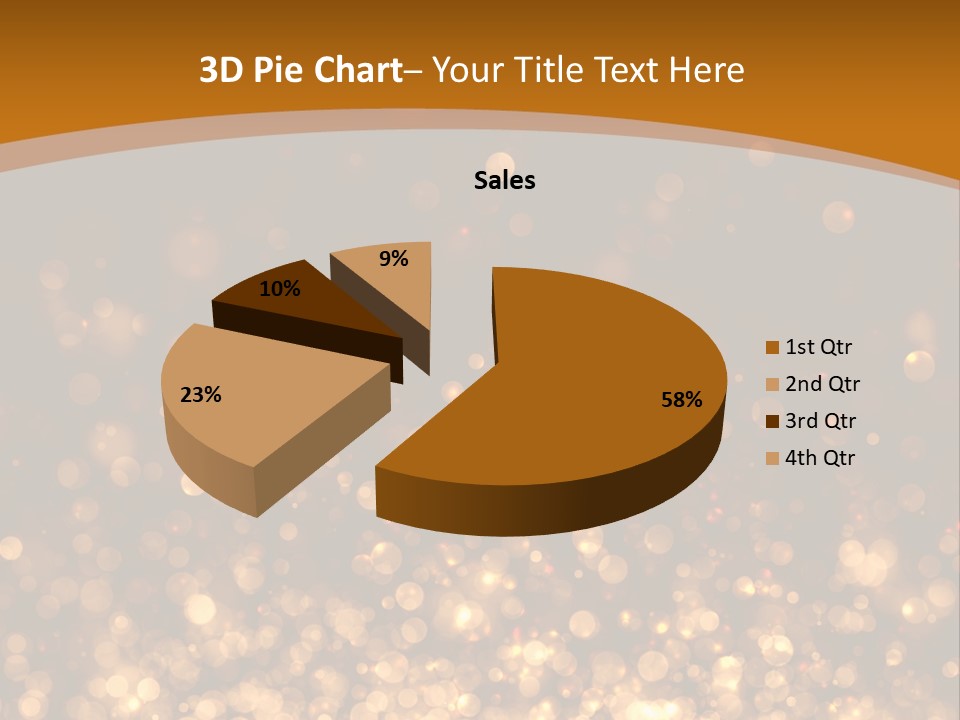Golden Fire Winter PowerPoint Template