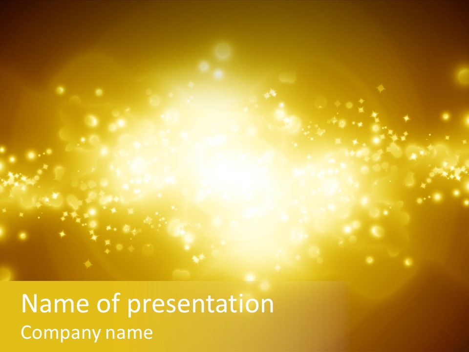 Rich Glitter Art PowerPoint Template