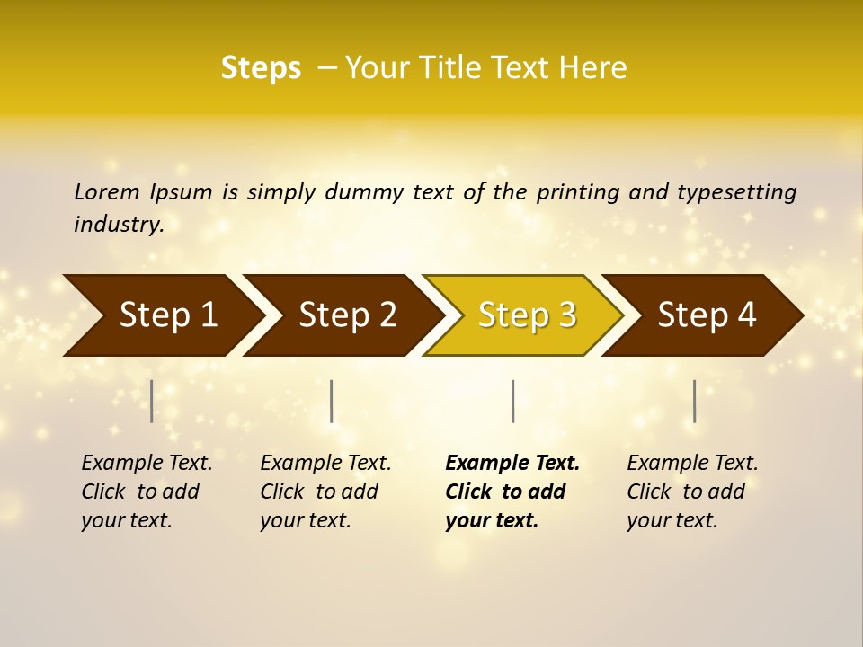 Rich Glitter Art PowerPoint Template