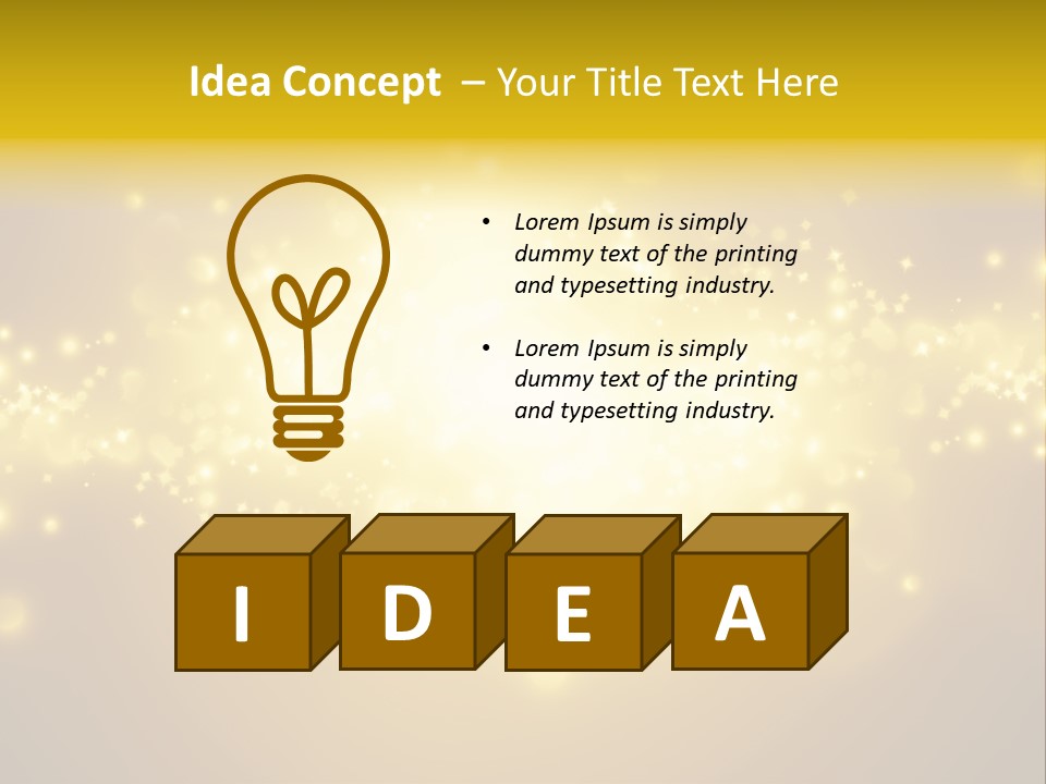 Rich Glitter Art PowerPoint Template