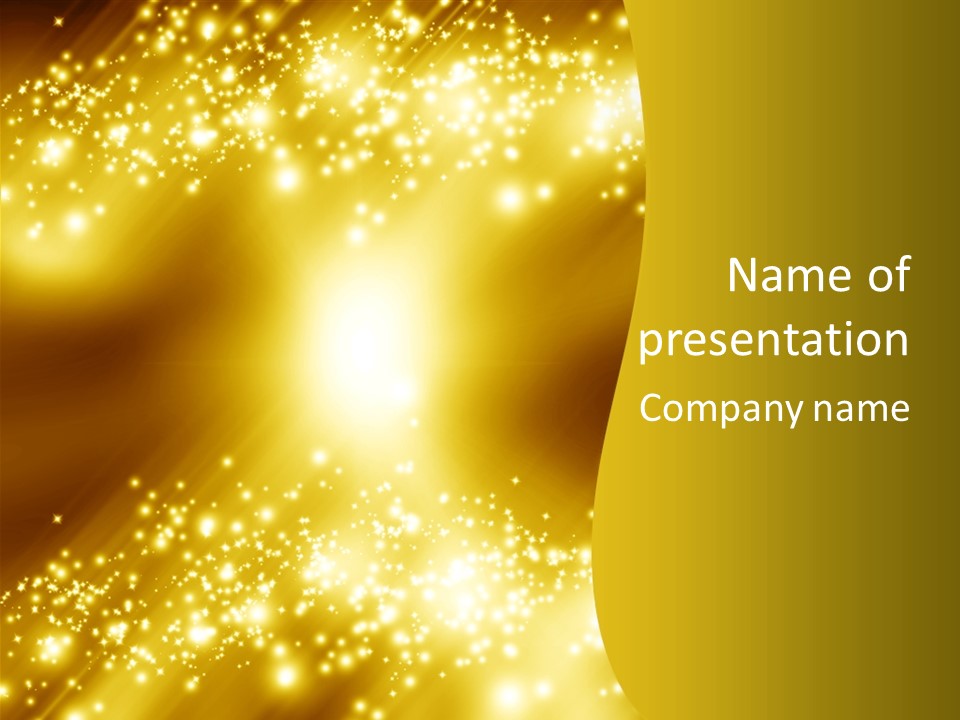 Beautiful Illumination Magic PowerPoint Template