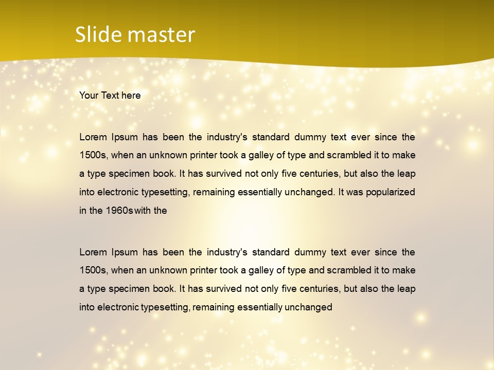 Beautiful Illumination Magic PowerPoint Template