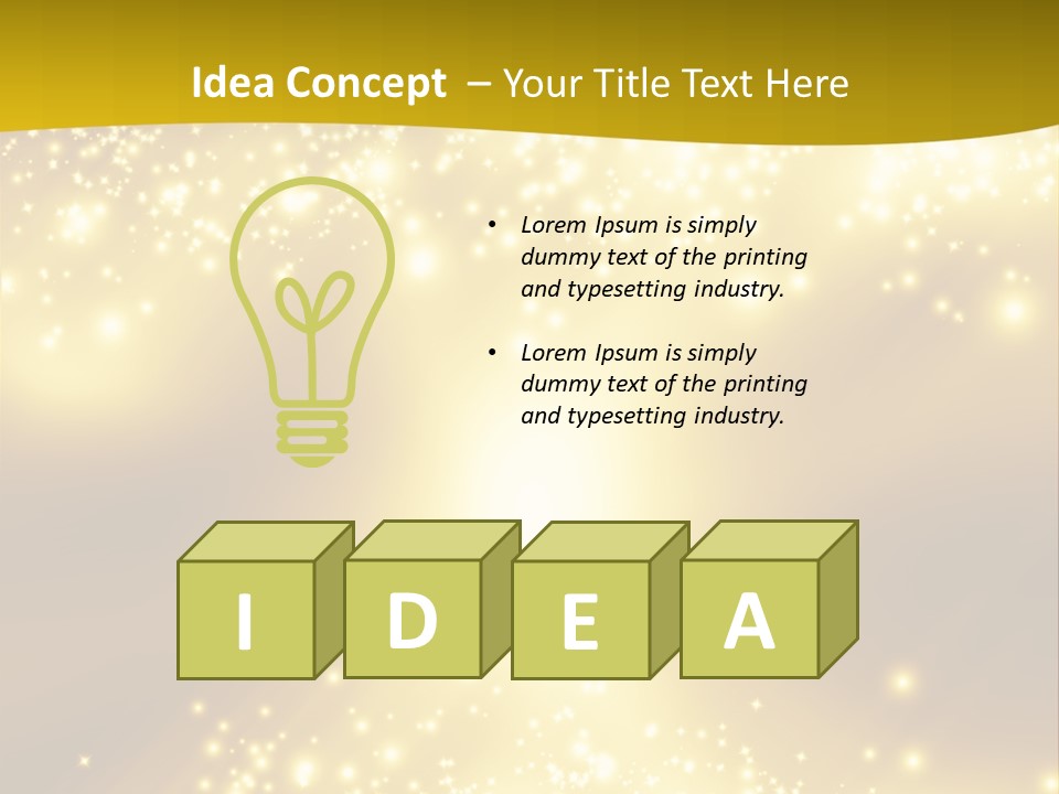 Beautiful Illumination Magic PowerPoint Template
