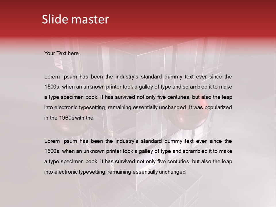 Stream Teamwork Zentrum PowerPoint Template