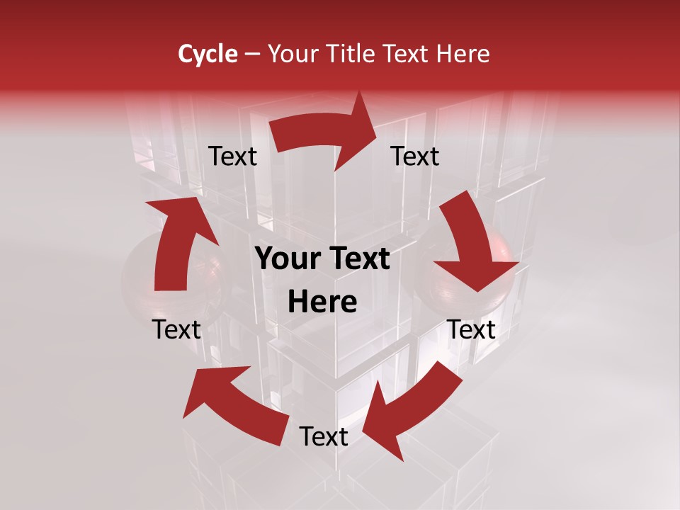 Stream Teamwork Zentrum PowerPoint Template