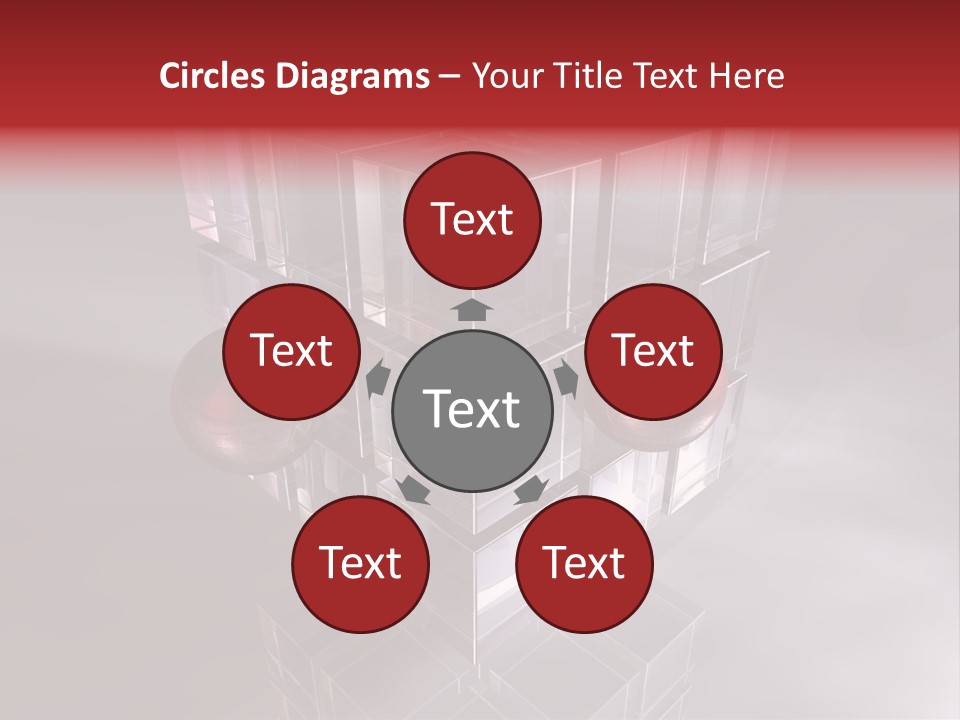 Stream Teamwork Zentrum PowerPoint Template