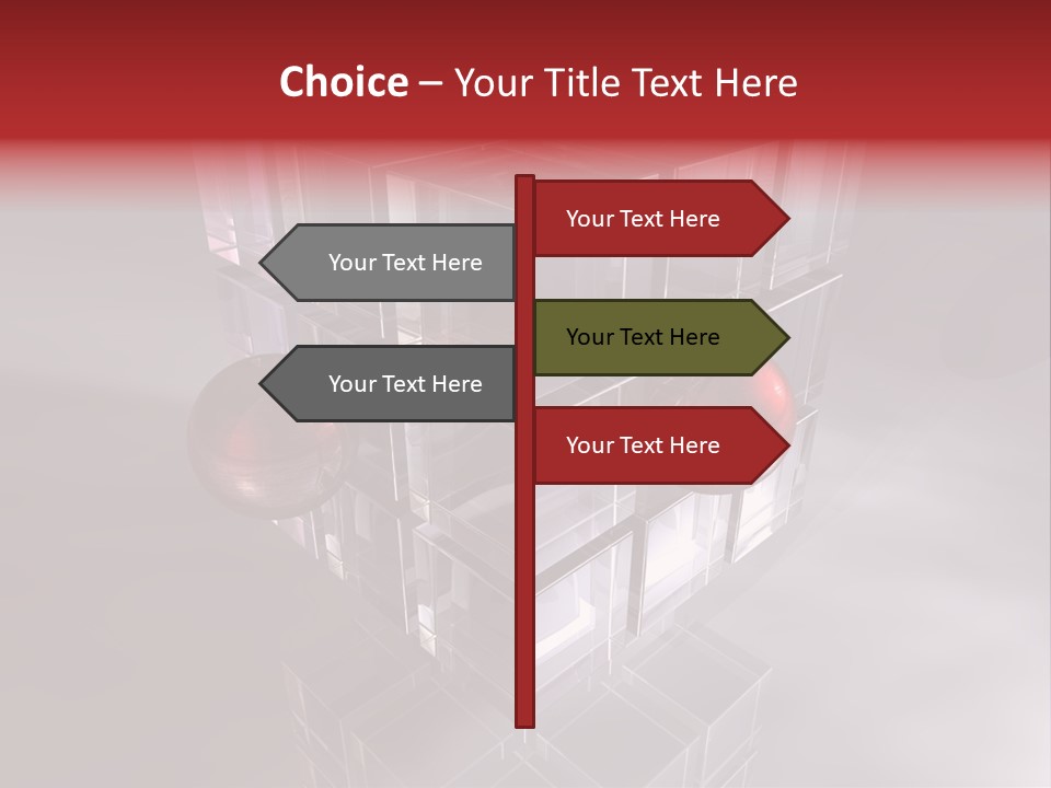 Stream Teamwork Zentrum PowerPoint Template