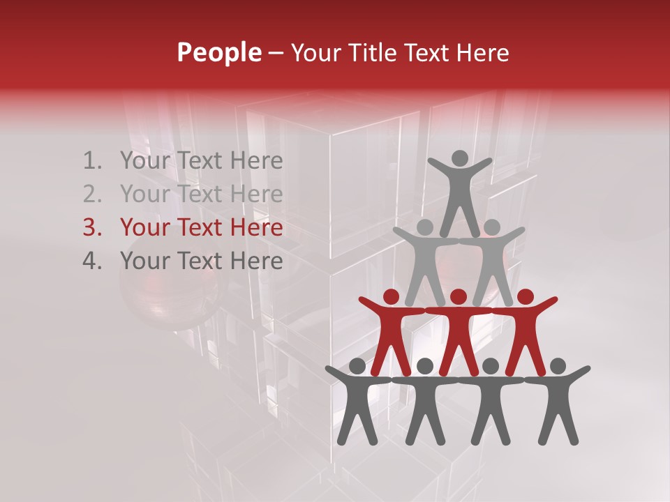 Stream Teamwork Zentrum PowerPoint Template