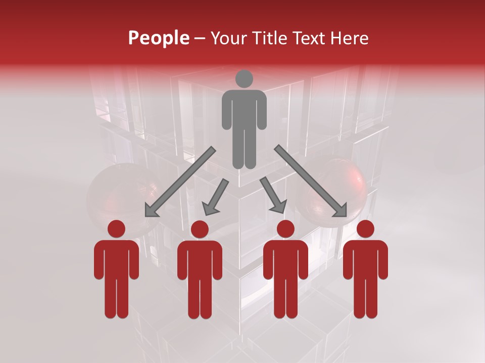 Stream Teamwork Zentrum PowerPoint Template