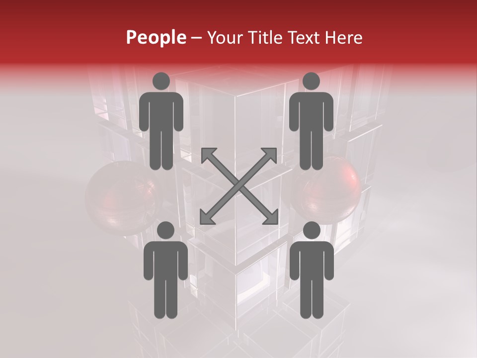 Stream Teamwork Zentrum PowerPoint Template