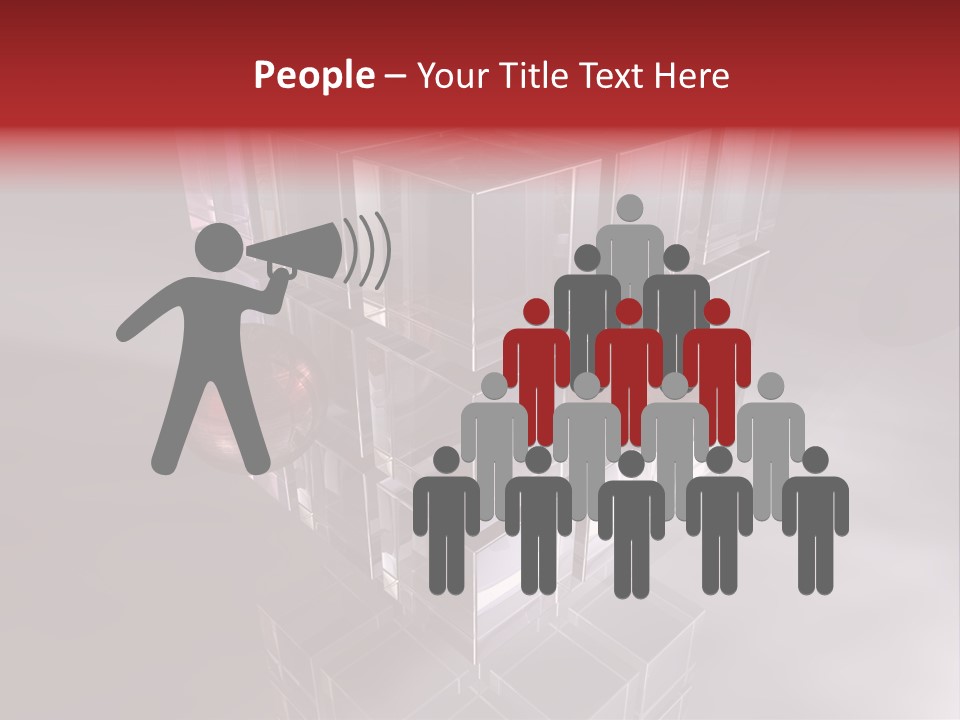 Stream Teamwork Zentrum PowerPoint Template