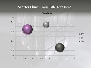 Glas Metall Quader PowerPoint Template