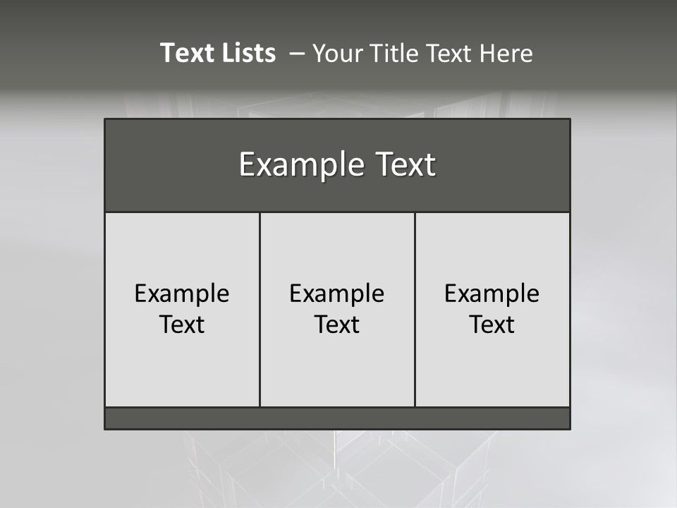 Glas Metall Quader PowerPoint Template