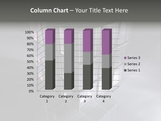 Glas Metall Quader PowerPoint Template