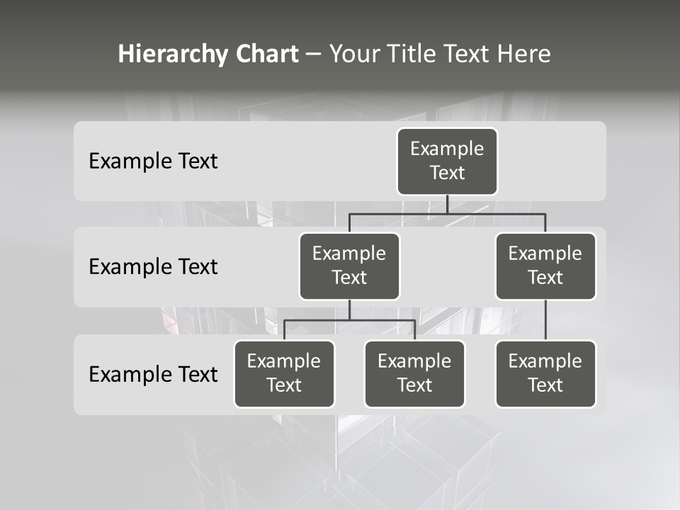 Glas Metall Quader PowerPoint Template