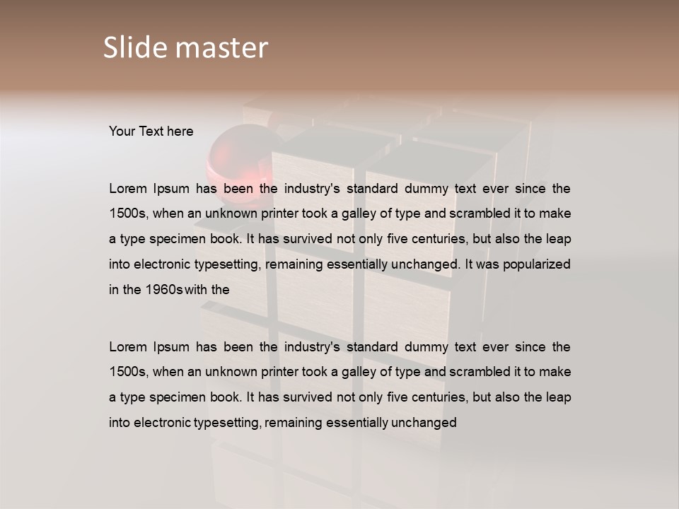 Puzzle Bauen Baustein PowerPoint Template