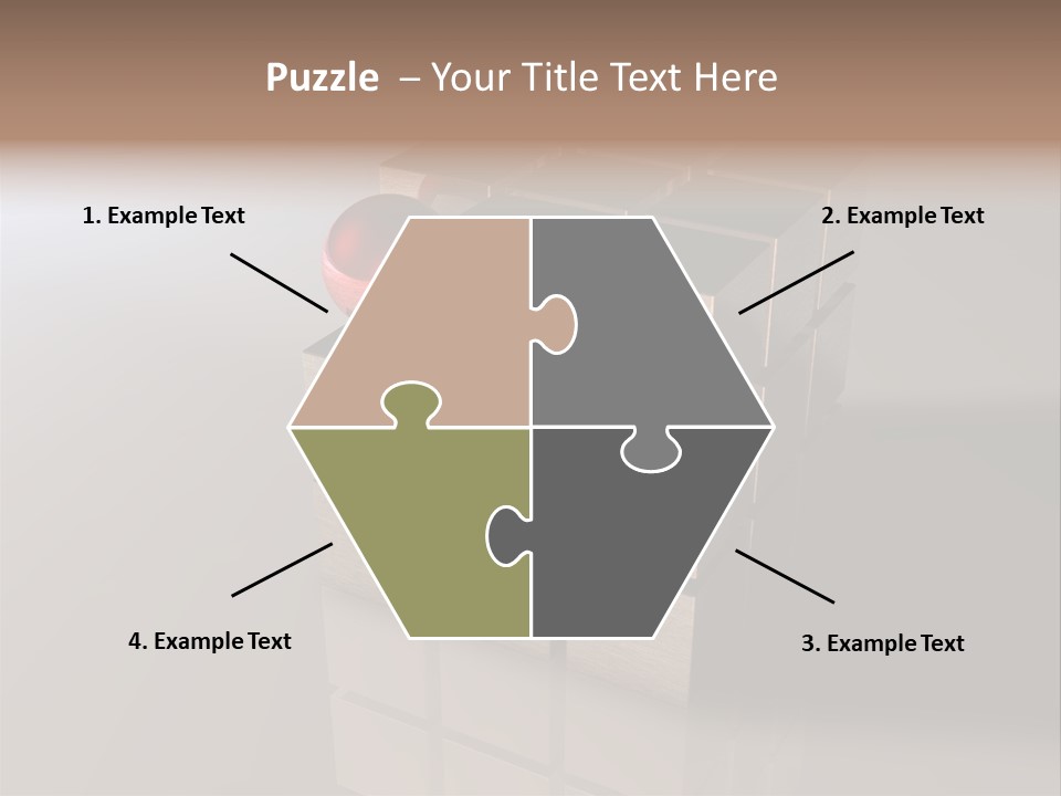Puzzle Bauen Baustein PowerPoint Template