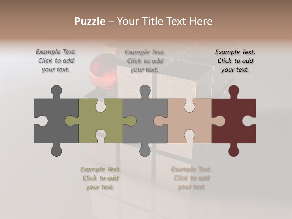 Puzzle Bauen Baustein PowerPoint Template
