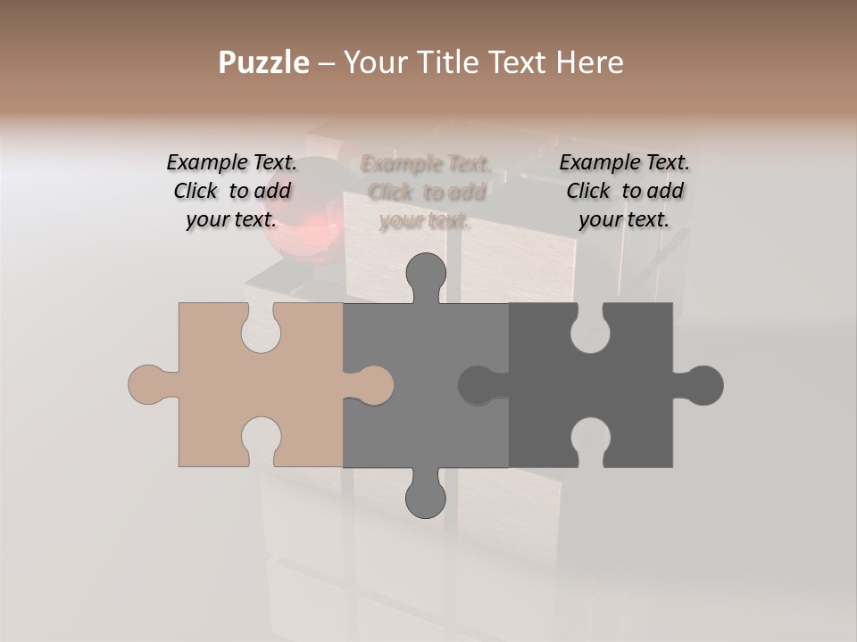 Puzzle Bauen Baustein PowerPoint Template