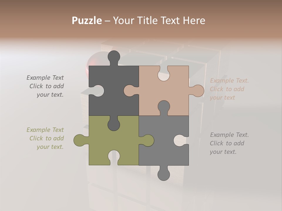 Puzzle Bauen Baustein PowerPoint Template