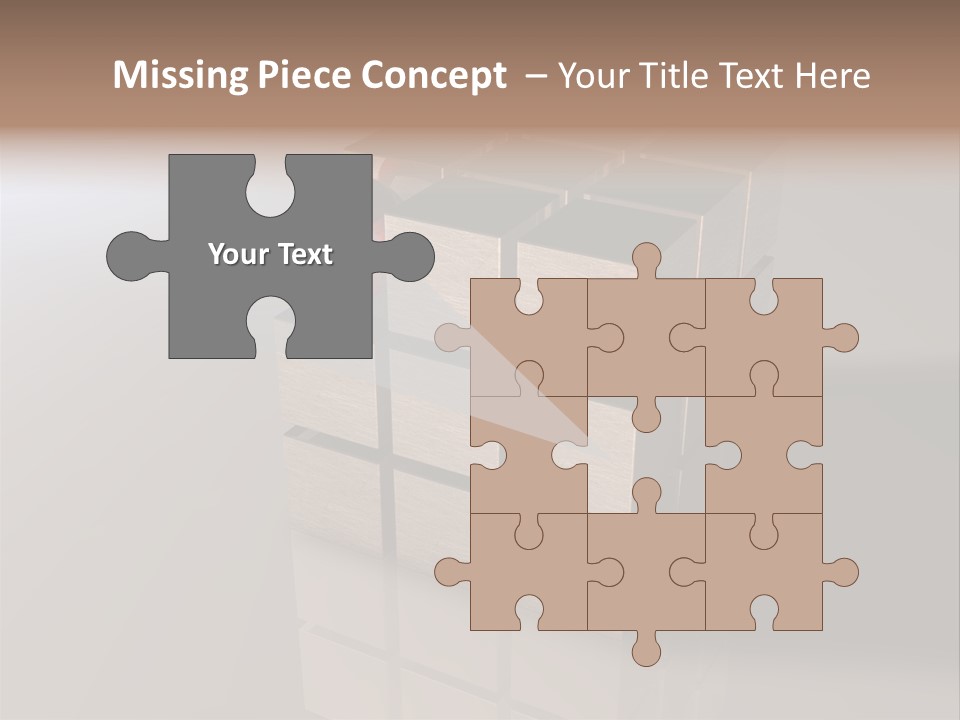 Puzzle Bauen Baustein PowerPoint Template