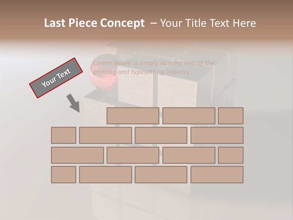 Puzzle Bauen Baustein PowerPoint Template