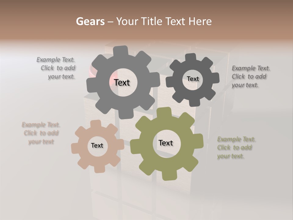 Puzzle Bauen Baustein PowerPoint Template