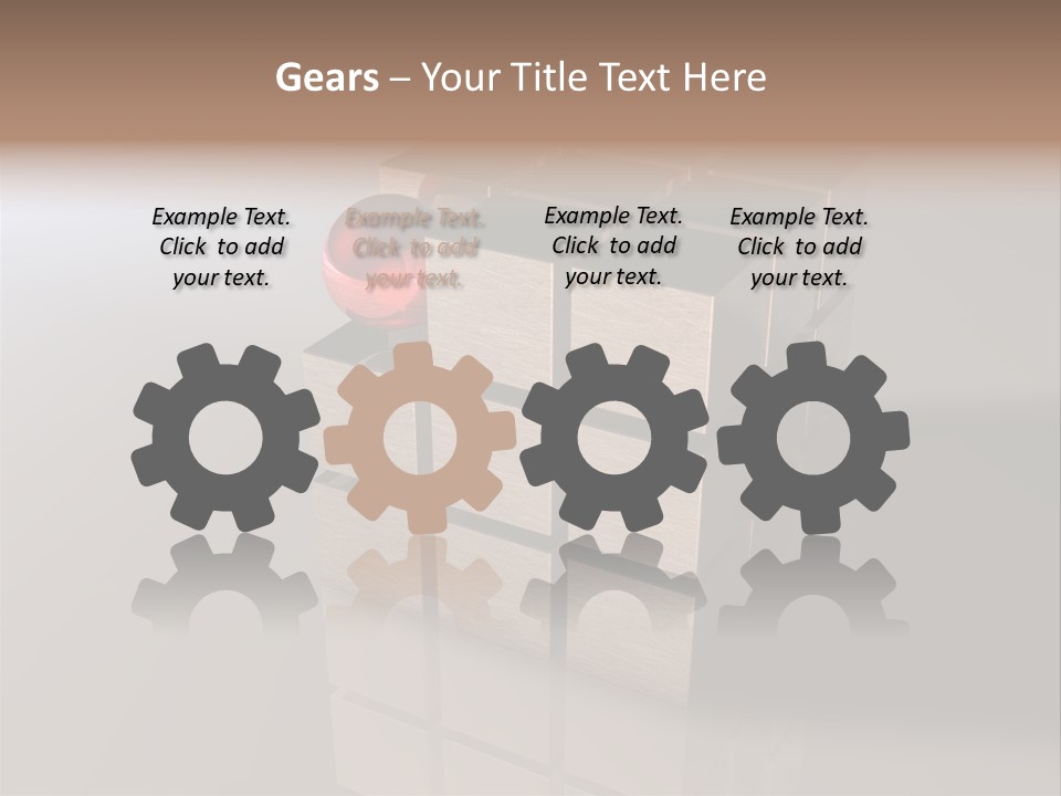 Puzzle Bauen Baustein PowerPoint Template