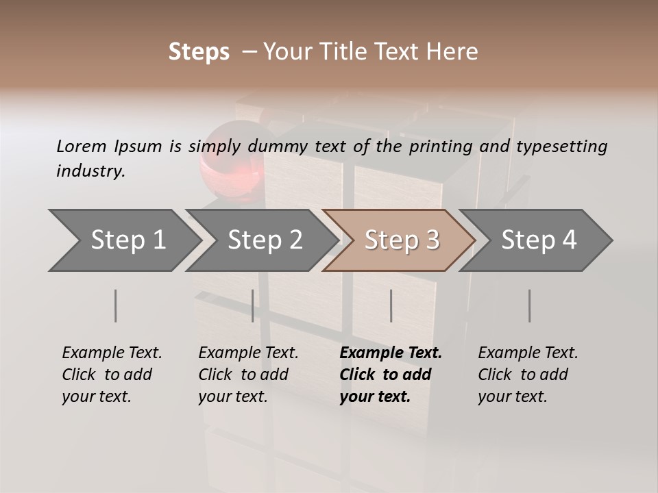 Puzzle Bauen Baustein PowerPoint Template