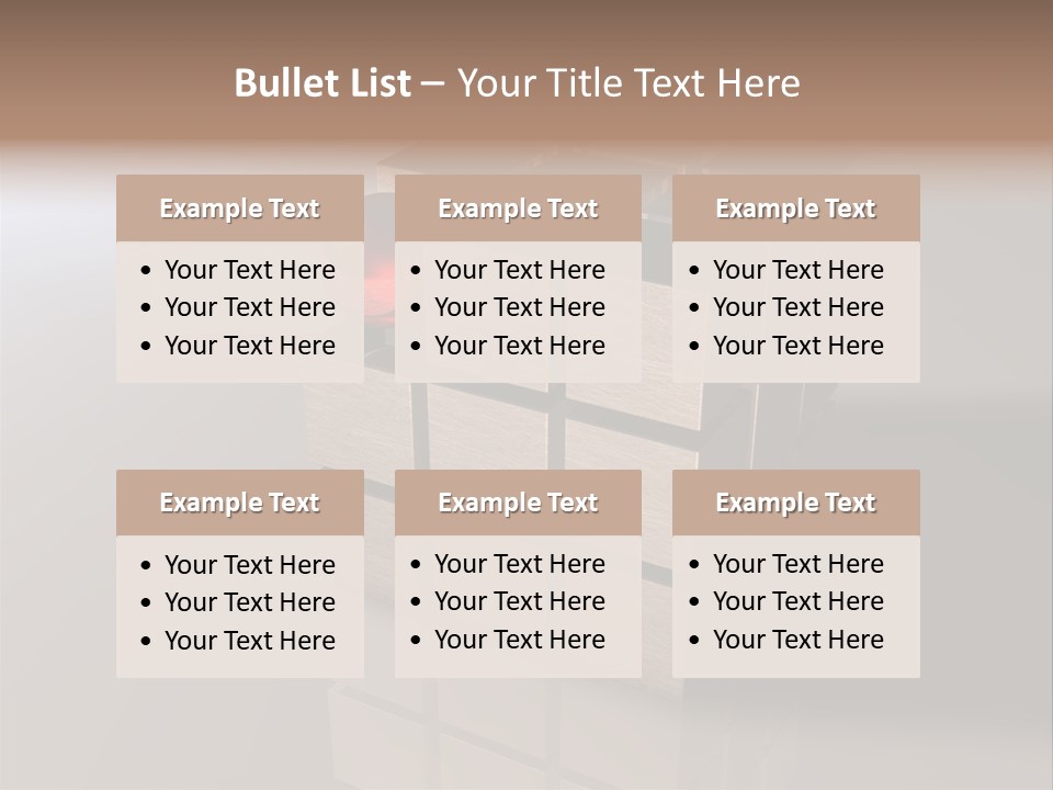 Puzzle Bauen Baustein PowerPoint Template