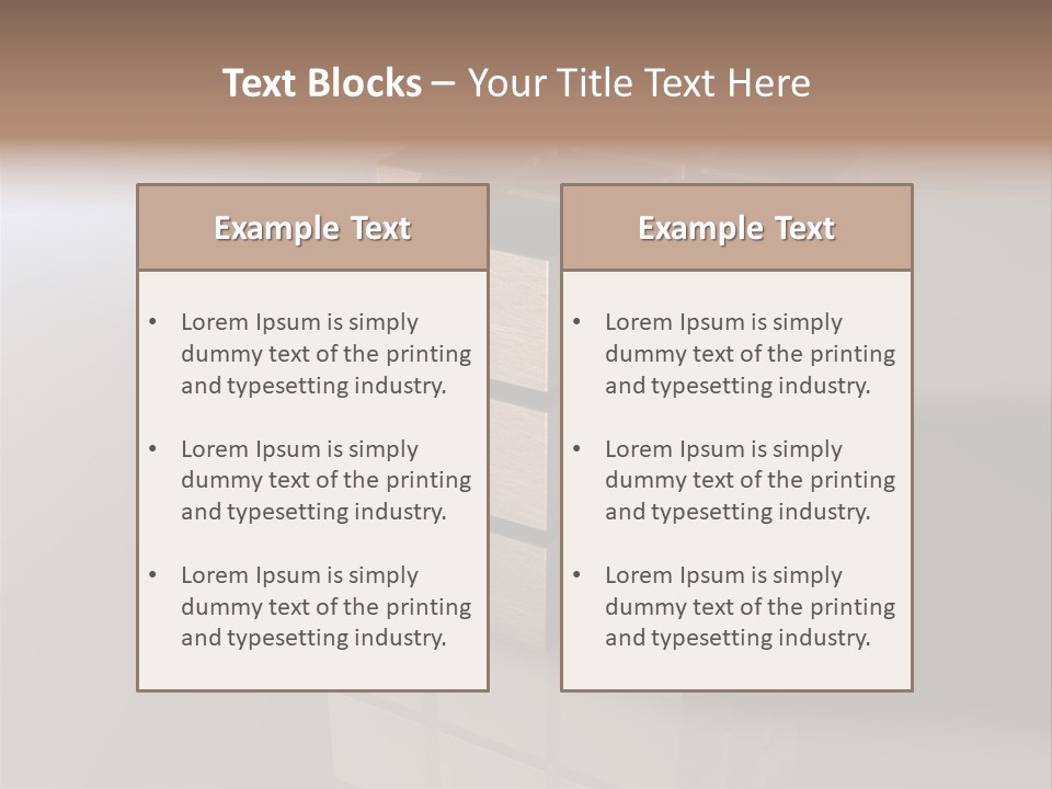 Puzzle Bauen Baustein PowerPoint Template