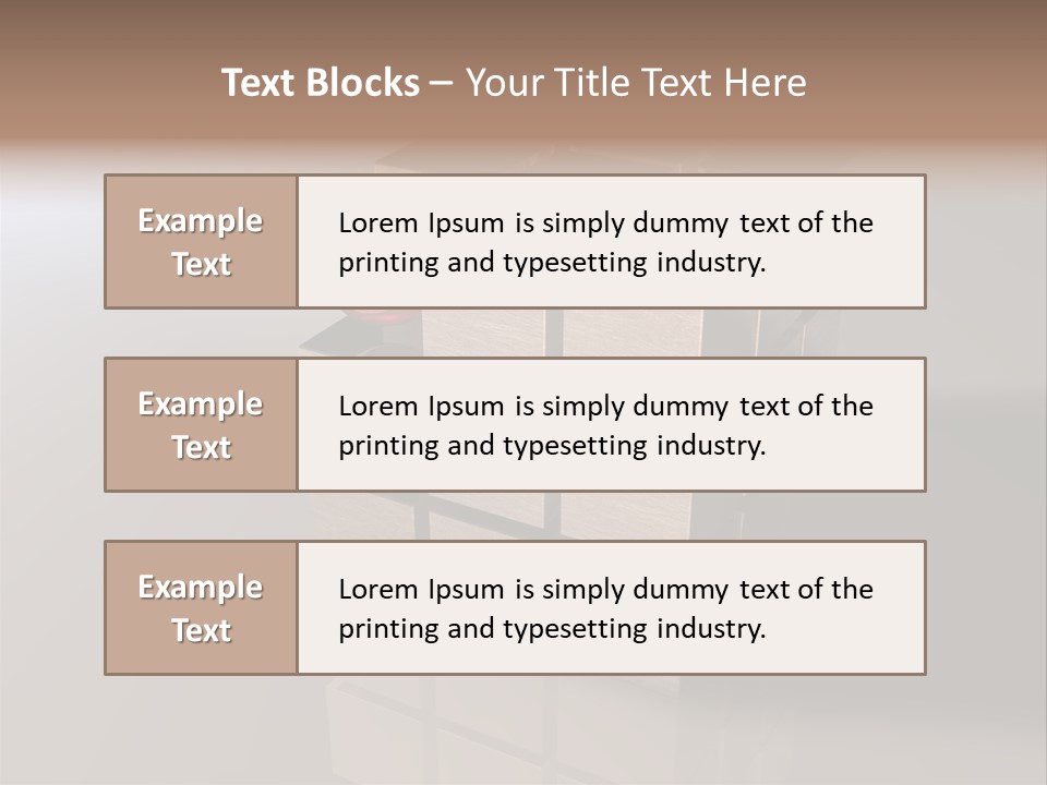 Puzzle Bauen Baustein PowerPoint Template