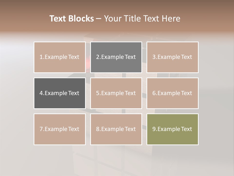 Puzzle Bauen Baustein PowerPoint Template