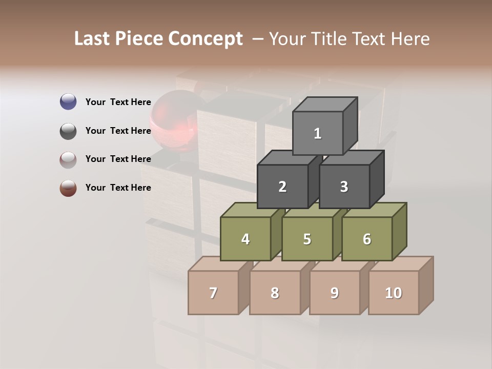 Puzzle Bauen Baustein PowerPoint Template