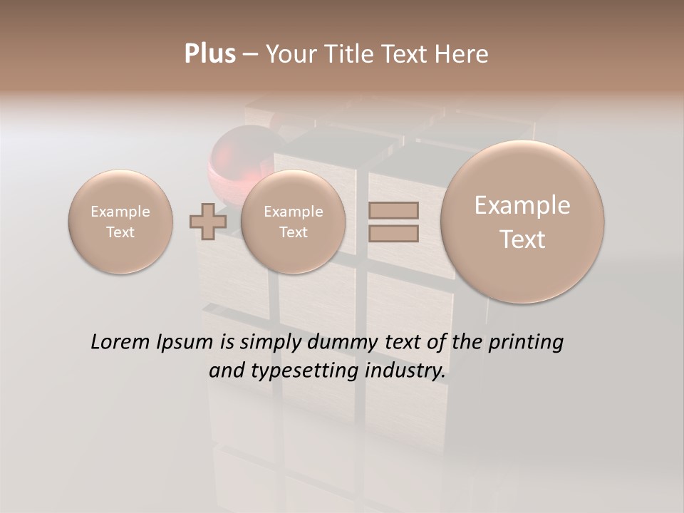 Puzzle Bauen Baustein PowerPoint Template