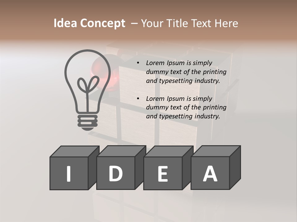 Puzzle Bauen Baustein PowerPoint Template