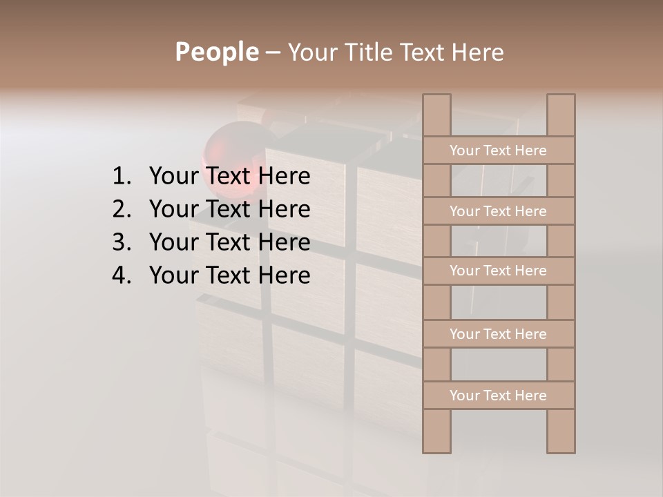 Puzzle Bauen Baustein PowerPoint Template
