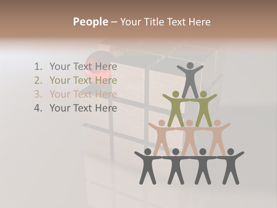 Puzzle Bauen Baustein PowerPoint Template