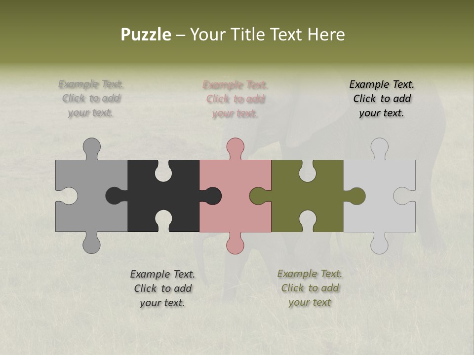 Grande Safari Elefante PowerPoint Template