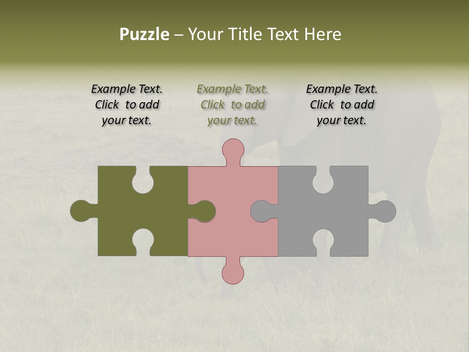 Grande Safari Elefante PowerPoint Template