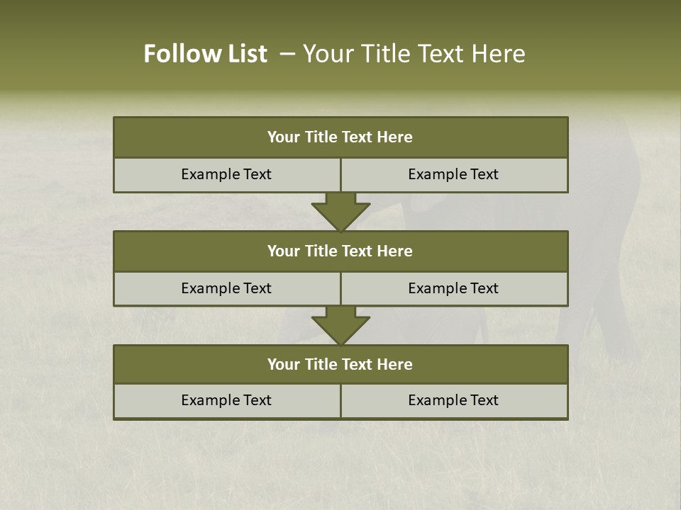 Grande Safari Elefante PowerPoint Template