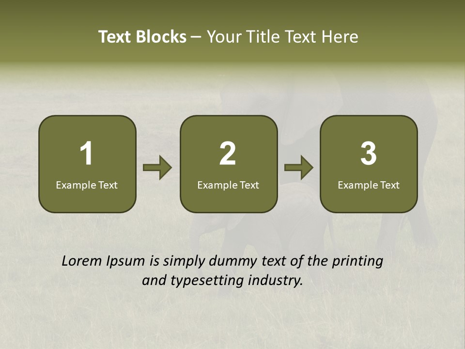 Grande Safari Elefante PowerPoint Template